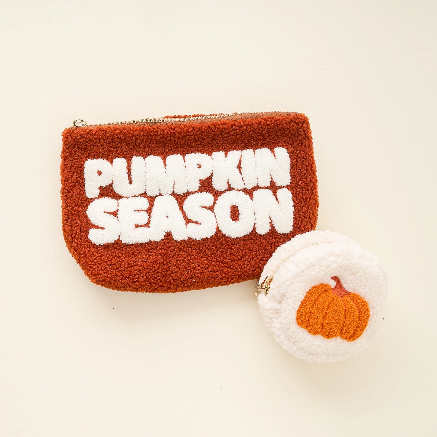 Teddy pouch- Pumpkin