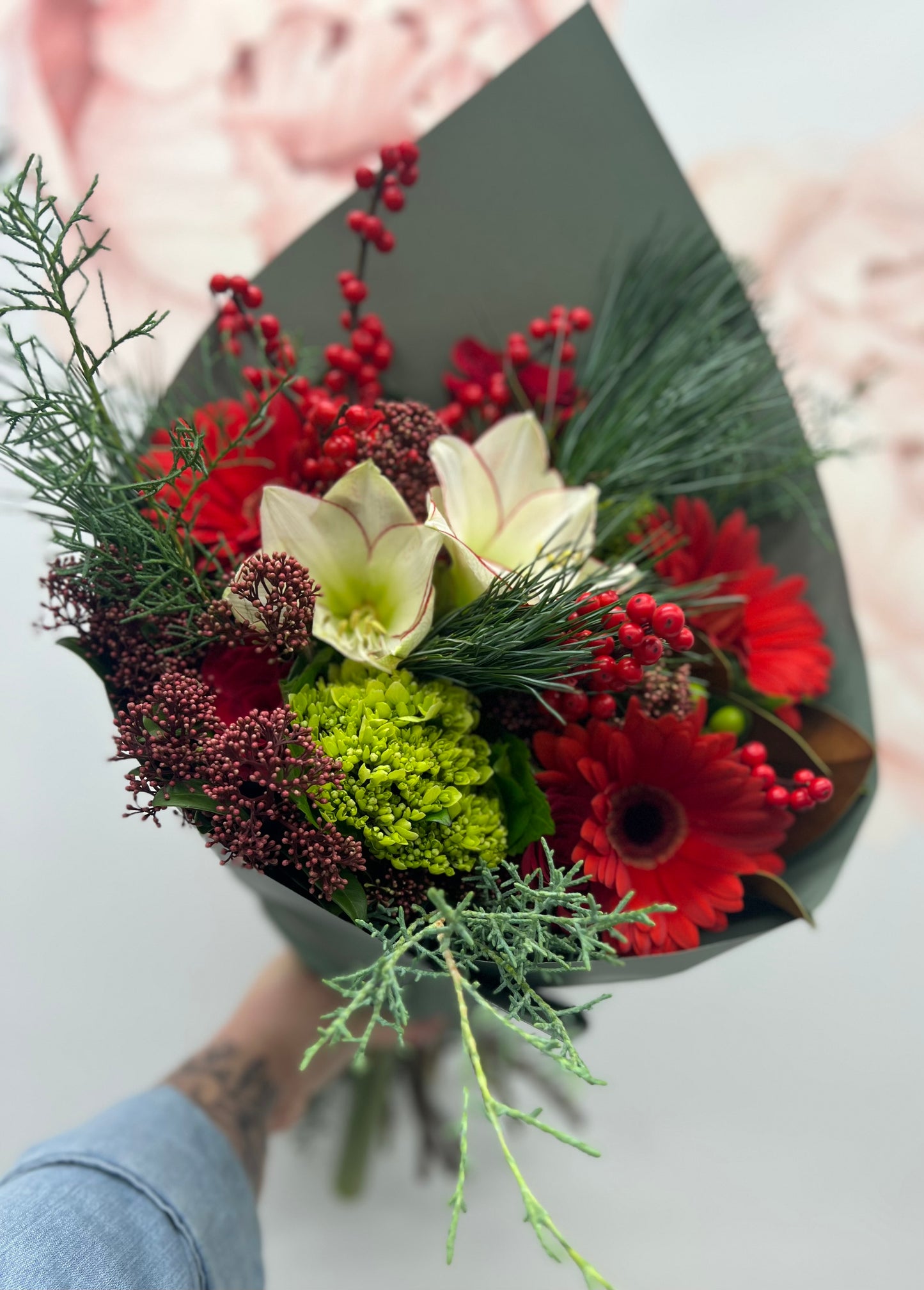 Festive Holiday bouquet Subscription $65/week