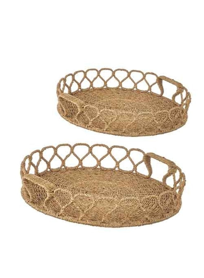 Ratan Scalloped Tray-Medium