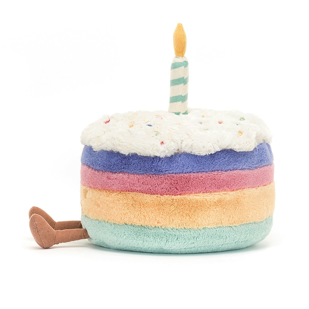 Jellycat Amuseable Rainbow Birthday cake