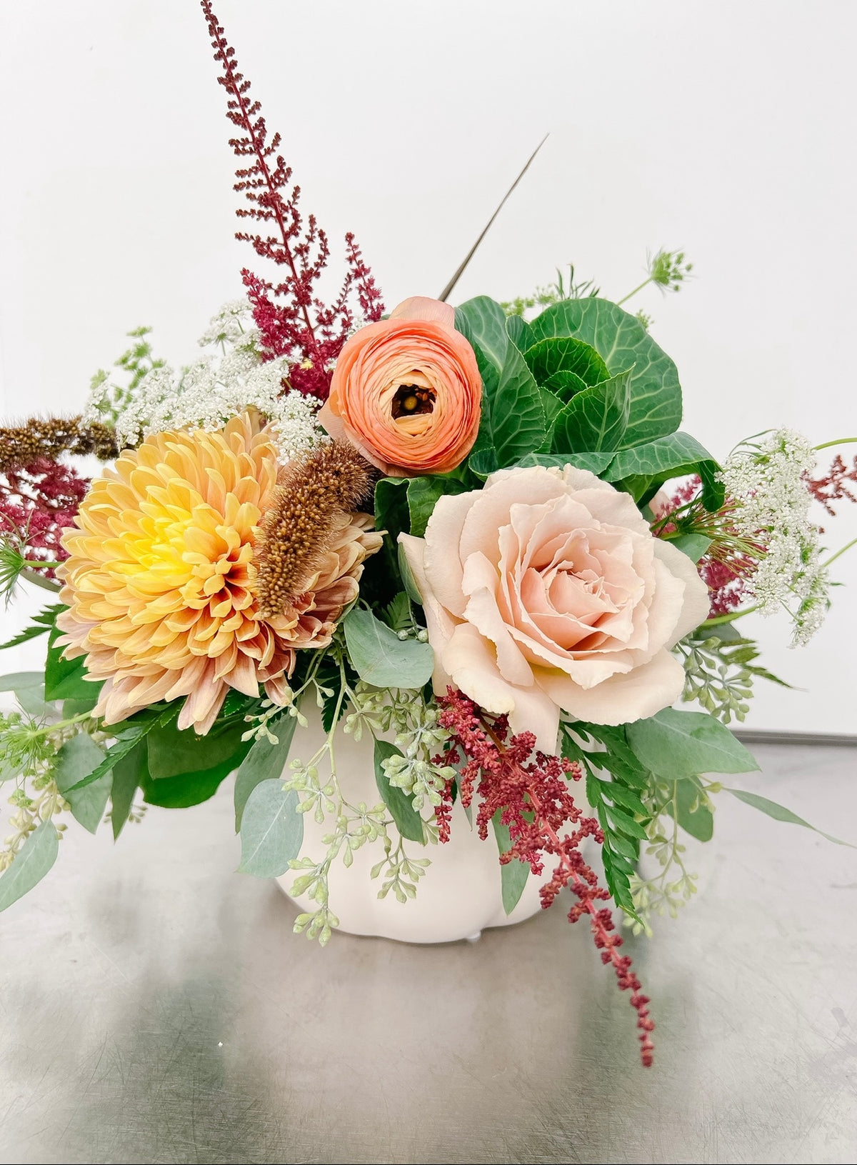 Oh My Gourd!  Pumpkin centerpiece workshop
