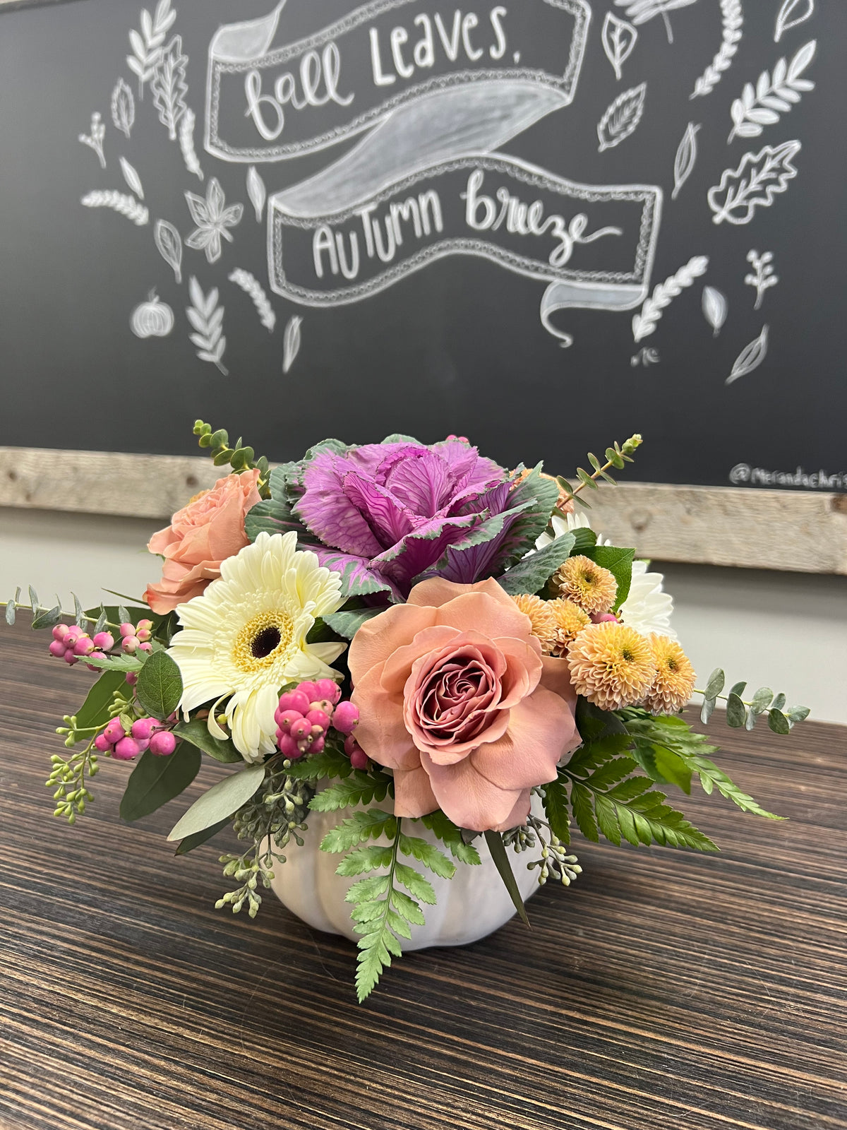 Oh My Gourd!  Pumpkin centerpiece workshop