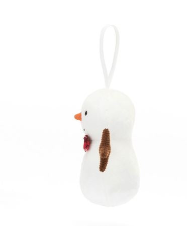 Jellycat Festive Folly Snowman Ornament - jellycat