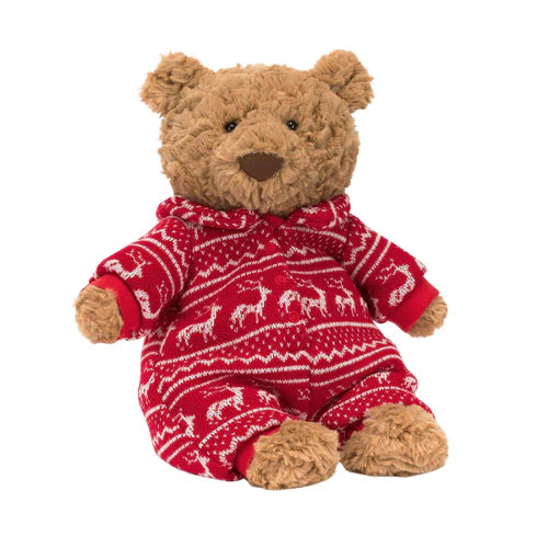 Jellycat Bartholomew Bear Winter Pajamas